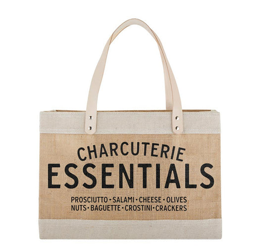 Large Natural Market Tote - Charcuterie Essentials