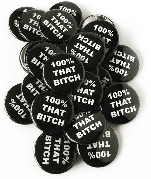 Small Circle Button with Saying