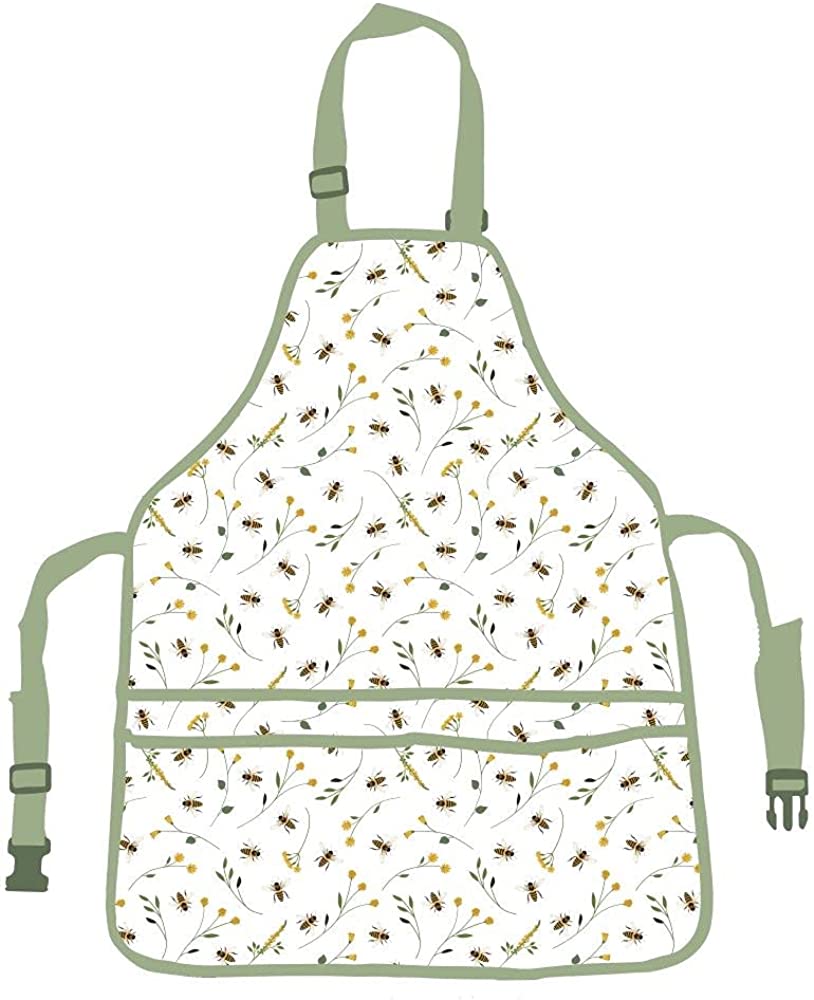 Bee Print Garden Apron