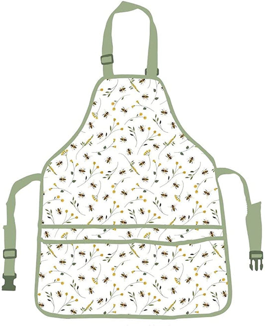 Bee Print Garden Apron