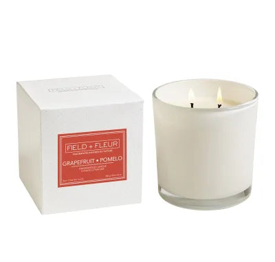 Field + Fleur Grapefruit Pomelo Fragranced Candle - Chandelle Parfume