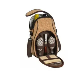 Oak & Olive Brava Double Bottle Wine & Cheese Tote