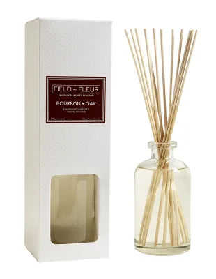 Field + Fleur Bourbon Oak Diffuser - Chandelle Parfume, 6oz