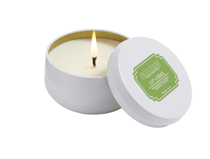 Field + Fleur Cut Grass Fragranced Candle - Chandelle Parfume