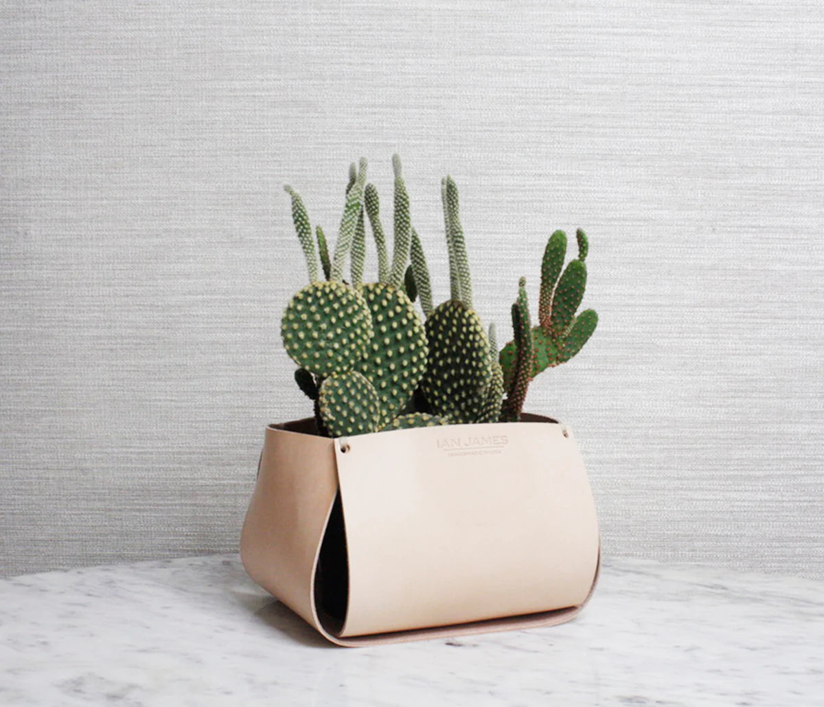 6" Ian James Leather Plant Sheath