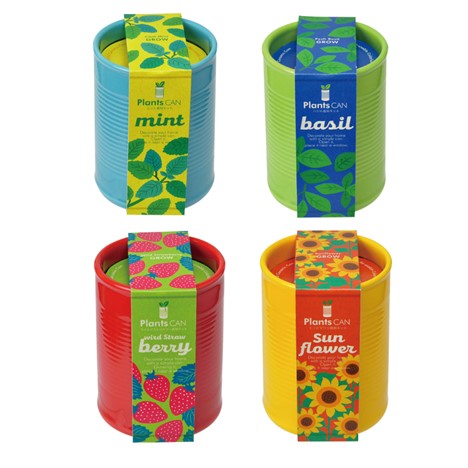 Can + Plant Ceramic Can Plant Growing Kit