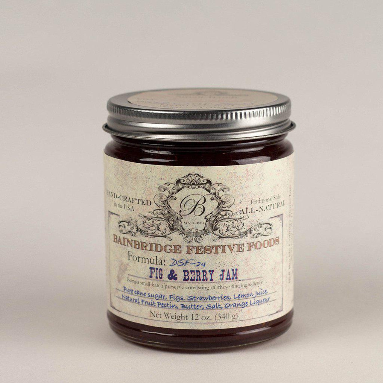 Bainbridge Fig & Berry Jam, 12oz