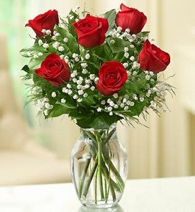 Half Dozen Red Roses