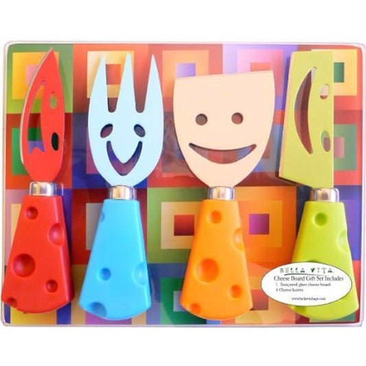 Happy Cheese Knives - 5pcs Set