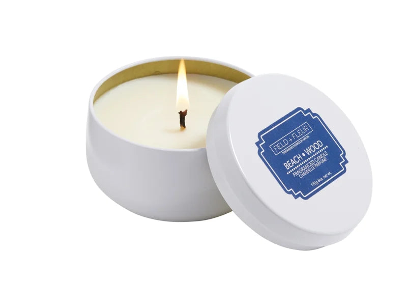 Field + Fleur Beach Wood Fragranced Candle - Chandelle Parfume