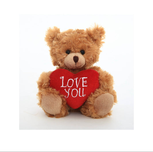 Sitting Teddy with Message