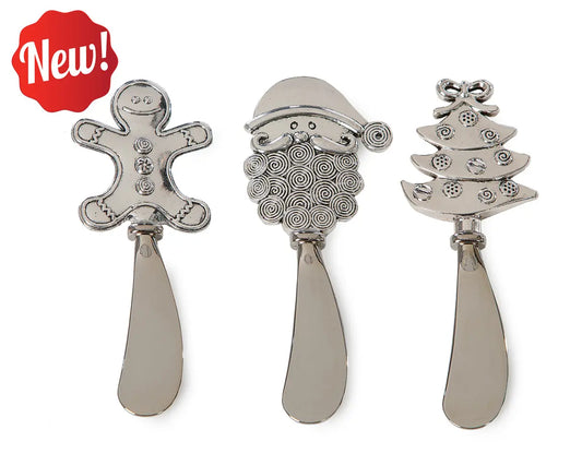 Oak & Olive Christmas Cheese Spreaders